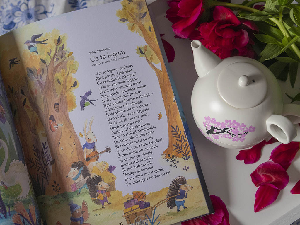 recenzie carte poezii din copilarie alecsandri eminescu editura cartea copiilor set ceainic cana sakura kikkerland